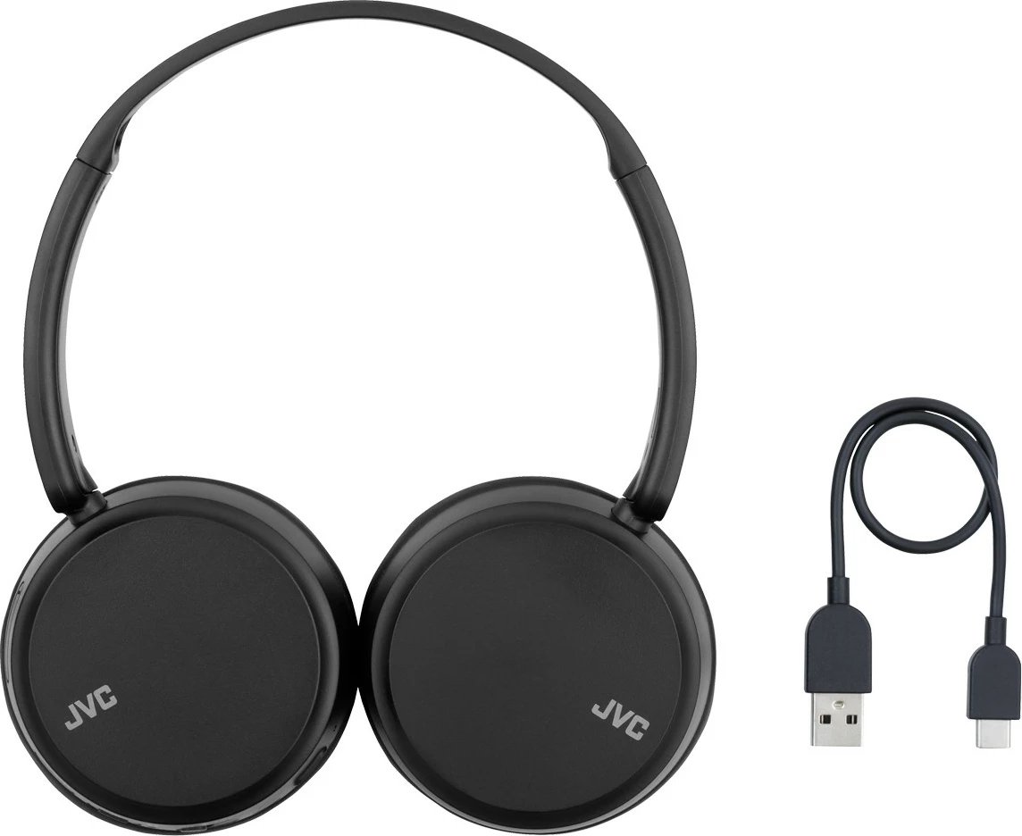 Kufje JVC HA-S36 WBU, pa tela, Bluetooth, mikrofon, e zezë