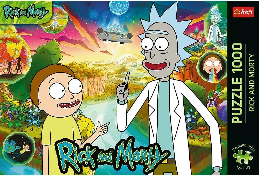 Puzzle Rick and Morty Trefl 1000 pjesë Premium Plus Puzzle Rick and Morty Trefl 1000 pjesë Premium Plus
