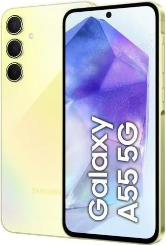 Celular Samsung Galaxy A55, 6.6", 8+128GB, DS, 5G, i verdhë