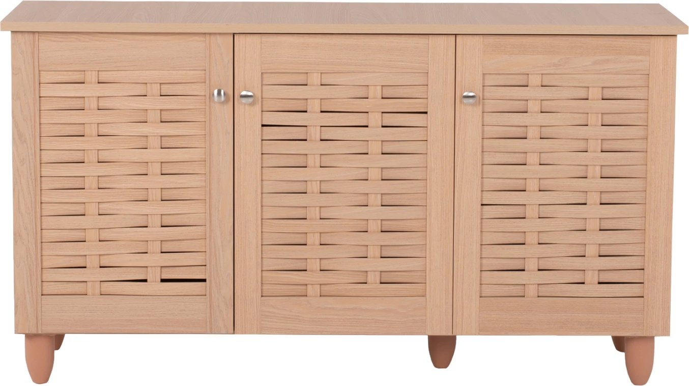 Kabinet këpucësh IGGY 3-dyer FH2211.09 melaminë ngjyrë lisi 114Χ34Χ63H cm
