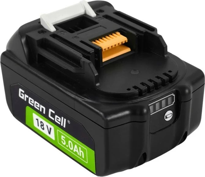 Bateri Green Cell PTMA18V5 për vegla pa kabllo, 5 Ah, 18 V, E zezë
