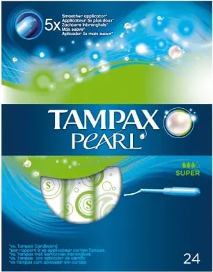 Tampona Tampax Pearl Super 24 copë