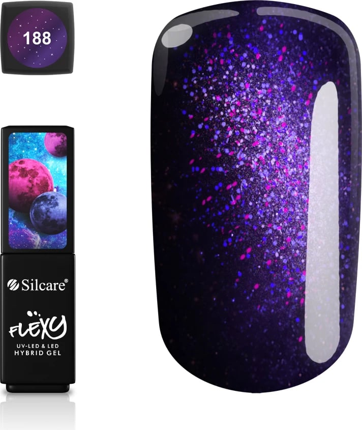 Llak për thonj Silcare Flexy Hybrid Gel Moonstone 188 për femra, 4.5g