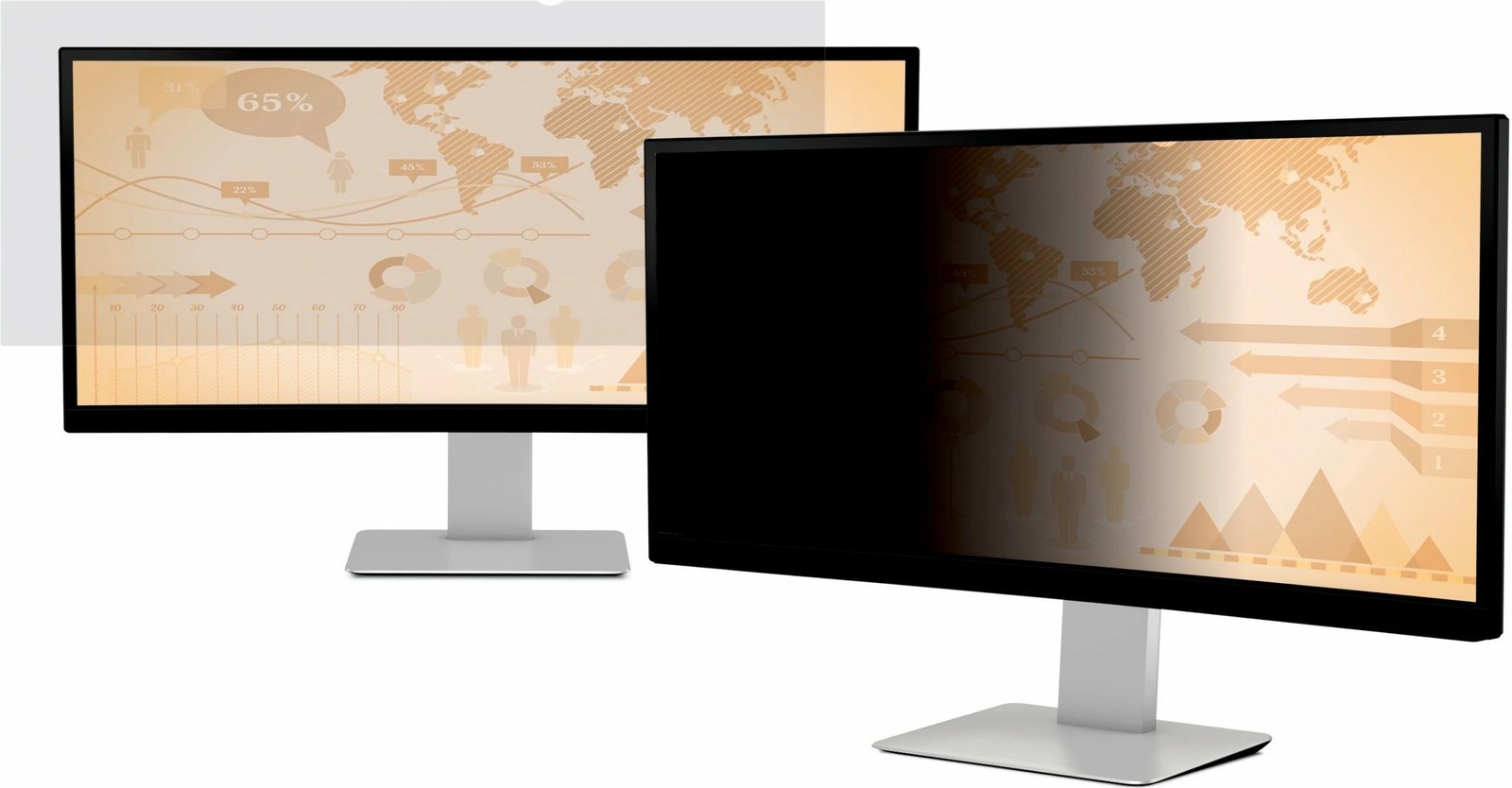 Filter privatësie 3M për monitor 34in, 21:9, PF340W2B, i zi
