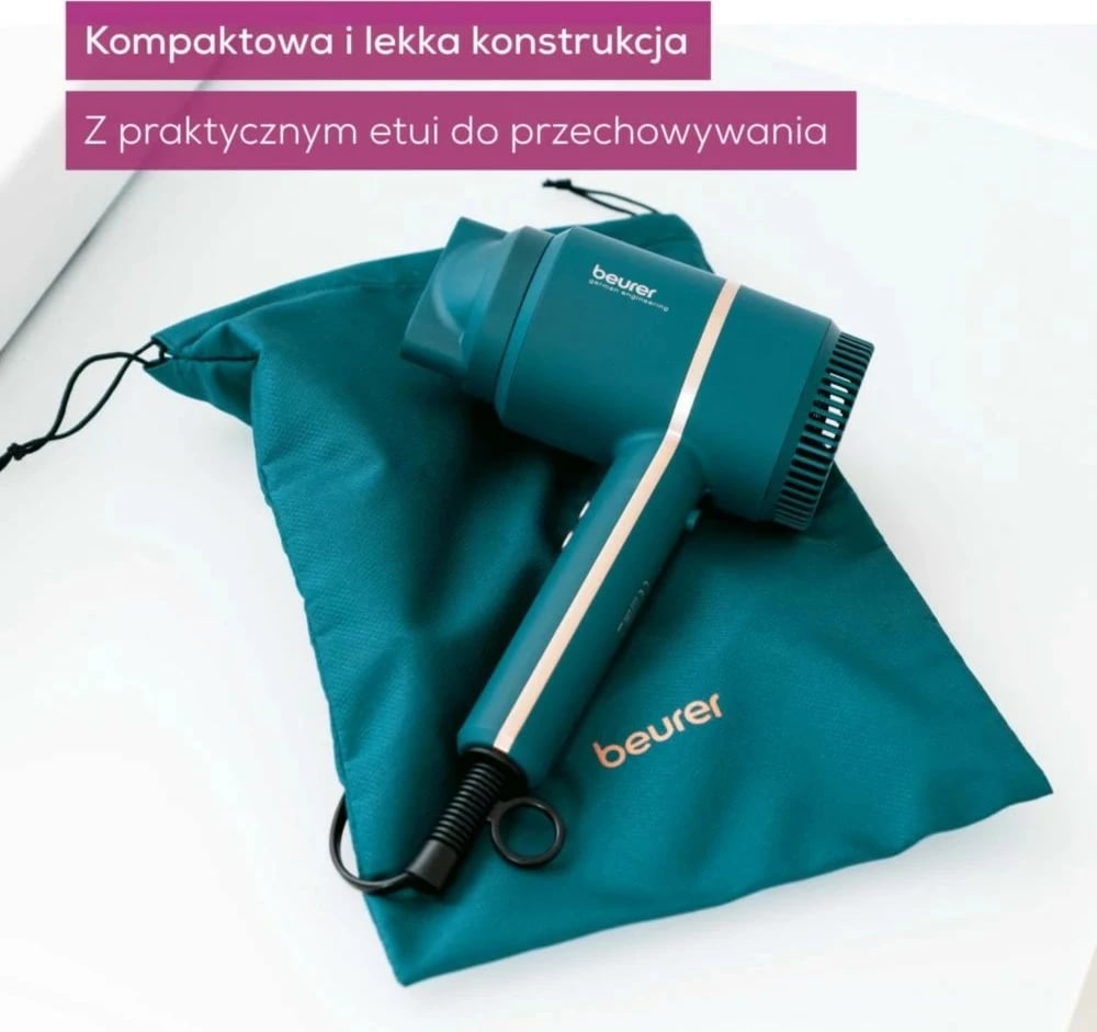 Tharëse flokësh Beurer HC35 Ocean, 2000 W, 3 nivele, jonizim, Kaltër-turkeze Tharëse flokësh Beurer HC35 Ocean, 2000 W, 3 nivele, jonizim, Kaltër-turkeze