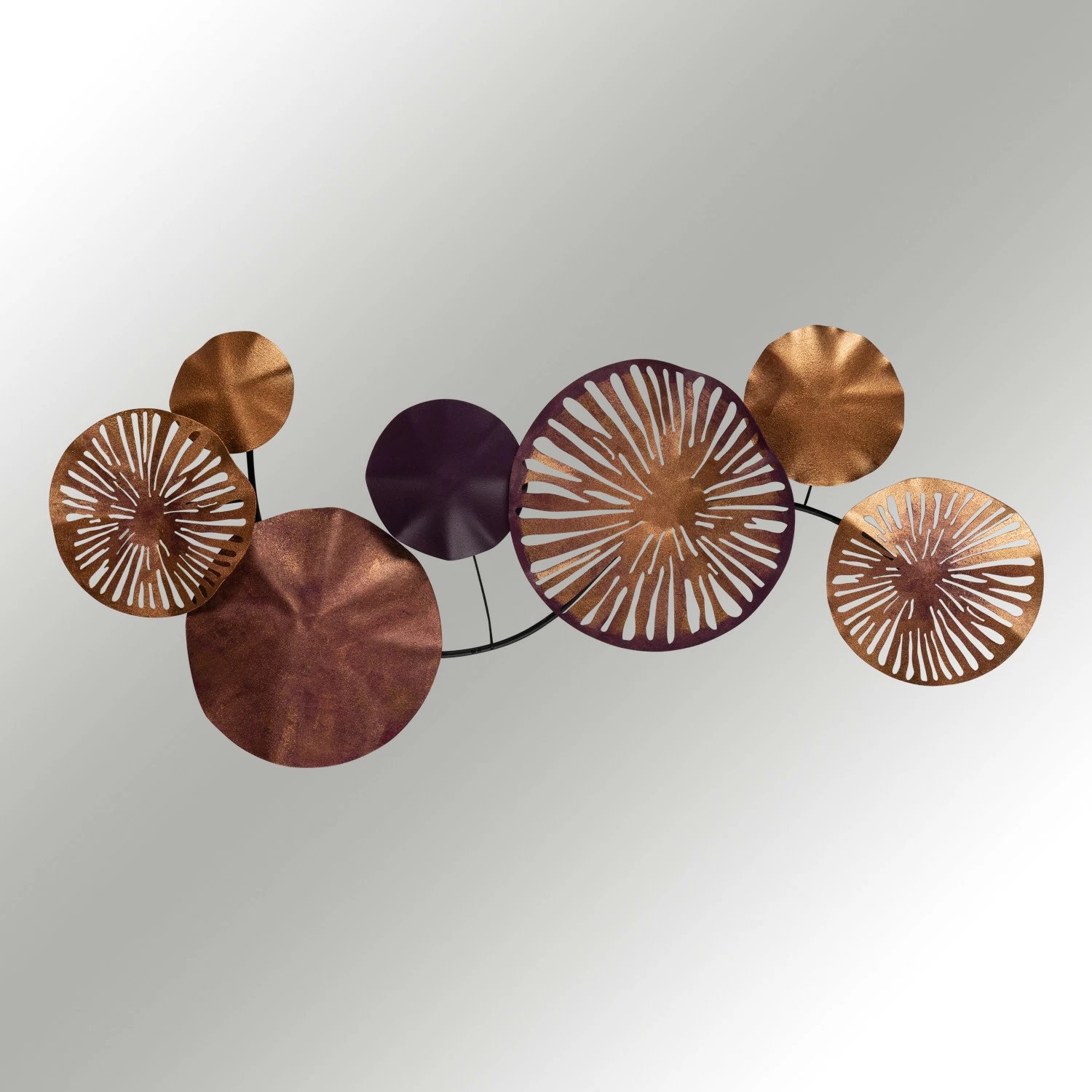 Aksesor dekorativ metalik për mur, Wallity Astrid, CH102-2