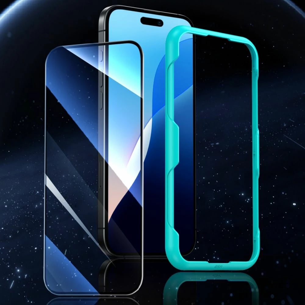 Mbrojtës ekrani xhami ESR për iPhone 15 Pro Max, 2 copë, Transparent