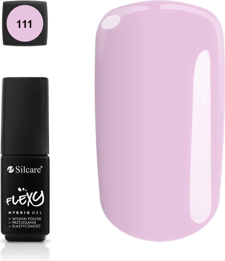 Llak për thonj për femra Silcare Flexy Hybrid Gel 111, 4.5g