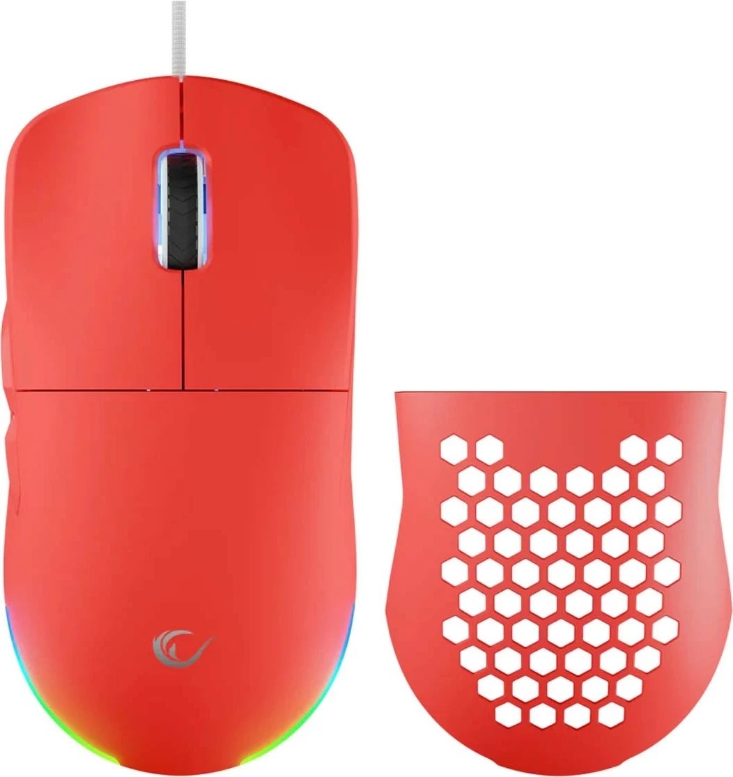 Maus gaming Rampage BLINK, USB, 12800 DPI, RGB, sensor optik, e kuqe