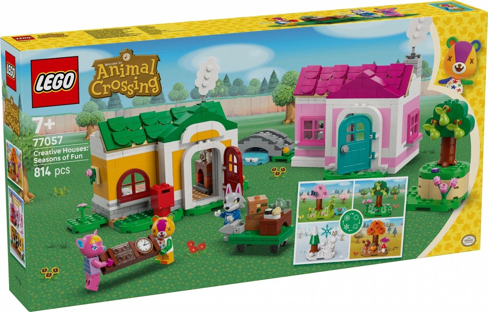Set LEGO Animal Crossing 77057 Creative Houses, 814 pjesë