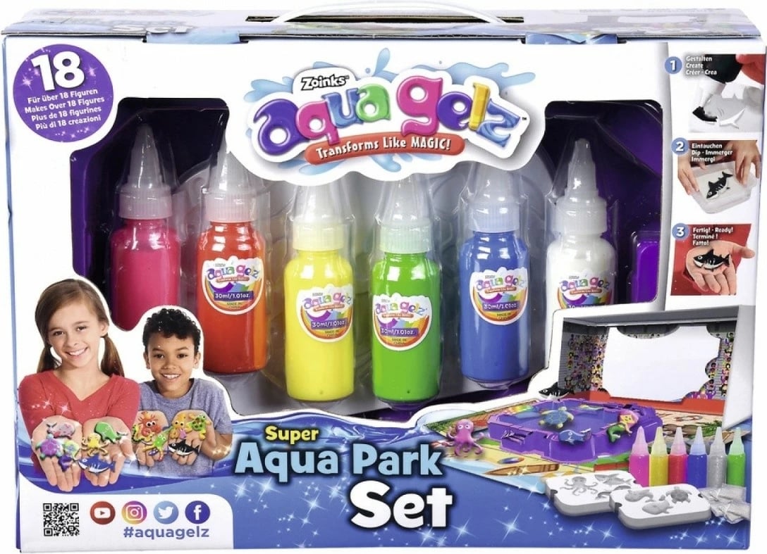 Set kreativ Aqua Gelz Aqua Park, Simba, 106322456, shumëngjyrësh