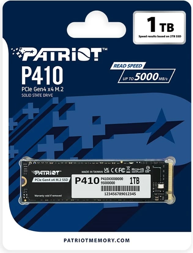 SSD Patriot Viper P410, 1TB, M.2 PCIe Gen4 x4, NVMe 1.4
