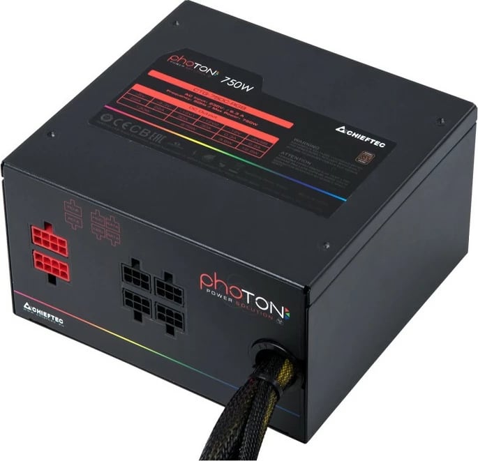 Furnizues energjie Chieftec Photon 750W, gjysmë-modular, RGB