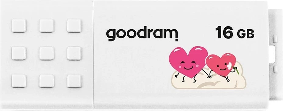 USB Goodram UME3 Valentine 16 GB, USB Type-A 3.2 Gen 1, Bardhë