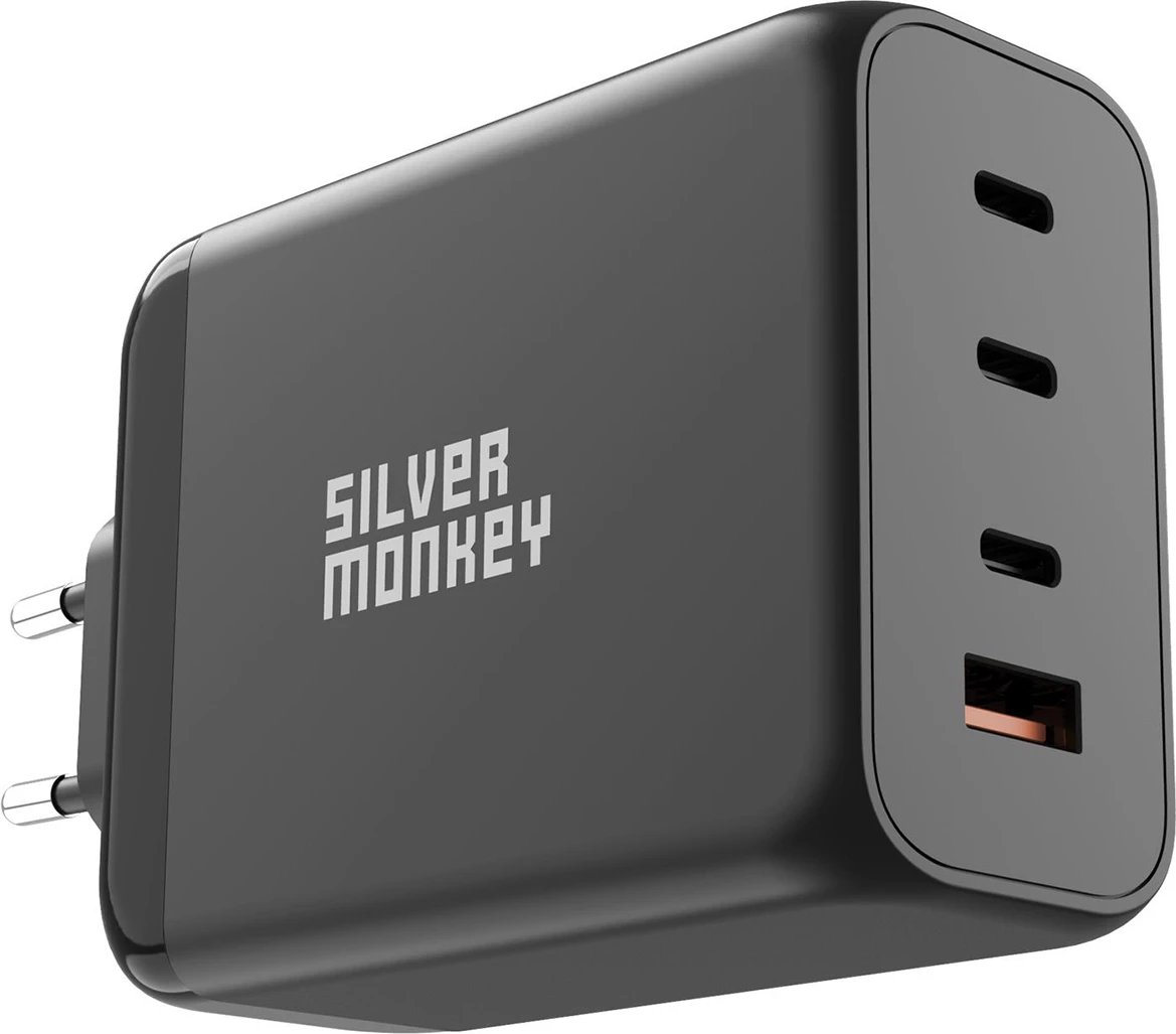 Karikues muri Silver Monkey SMA153, 200W, 3x USB-C PD, 1x USB-A QC 3.0, i zi