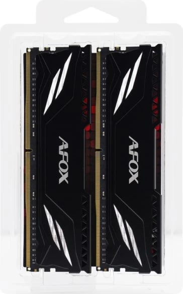 RAM Memorje AFOX Gaming DDR4, 2x32GB, 3200MHz, CL16, e zezë