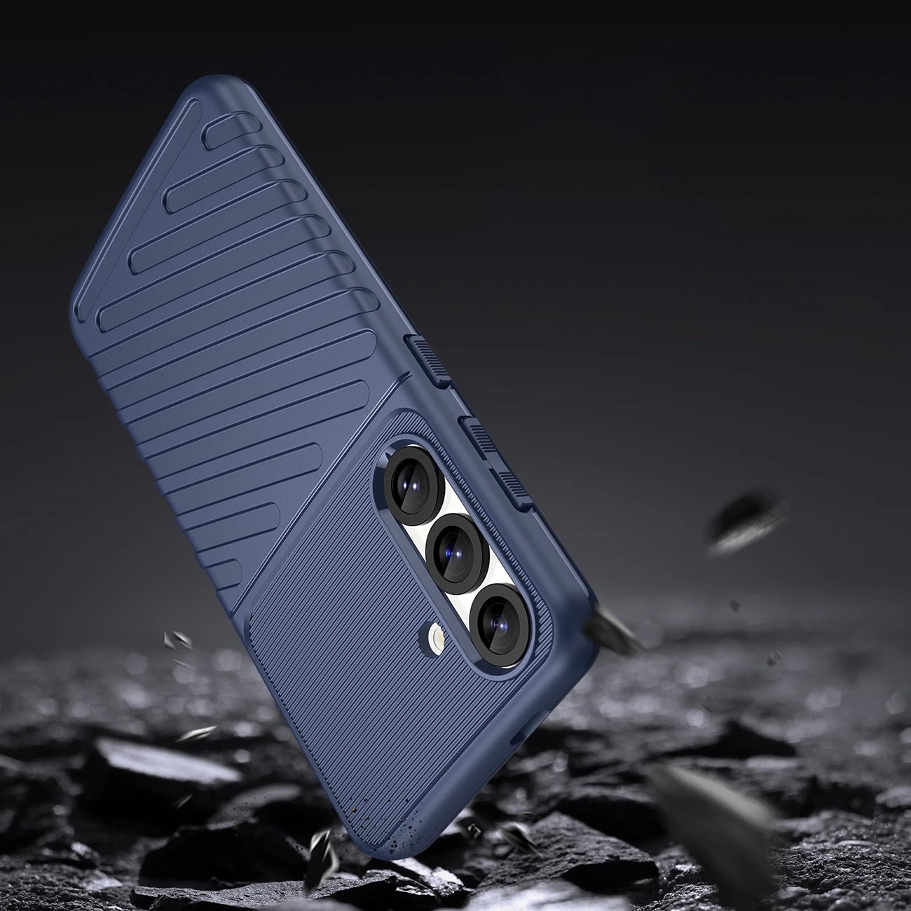 Mbështjellës Hurtel Thunder Case për Samsung Galaxy S25, TPU, Blu