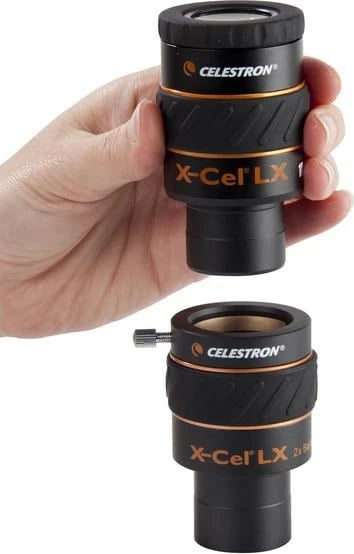 Lentë Barlow Celestron X-Cel LX 1.25" 2x për teleskop, E zezë