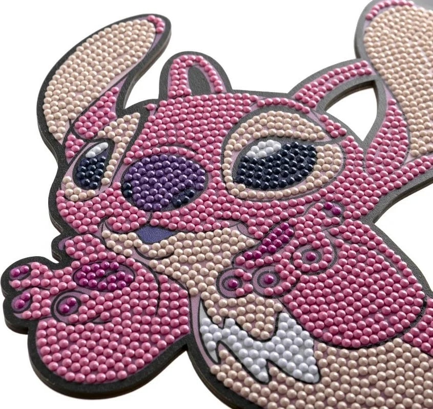 Set mozaiku me kristale Epee Crystal Art Buddies XL Angel, Lilo & Stitch, Rozë, 20-25 cm