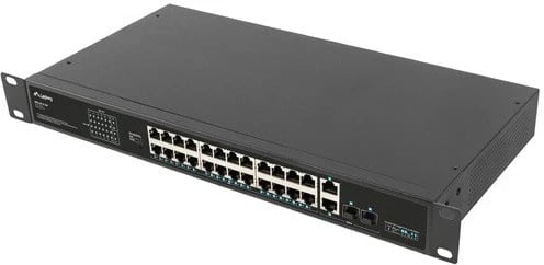 Switch Lanberg RSFE-24P-2C-360, 24x PoE+, 2x SFP, 1U, i zi
