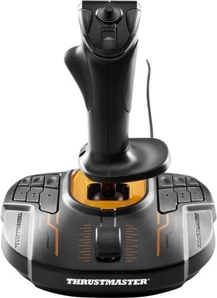Joystick gaming, Thrustmaster T.16000M FCS, USB me kabëll, 16 butona, hat 8-drejtimësh, për PC, e zezë/portokalli