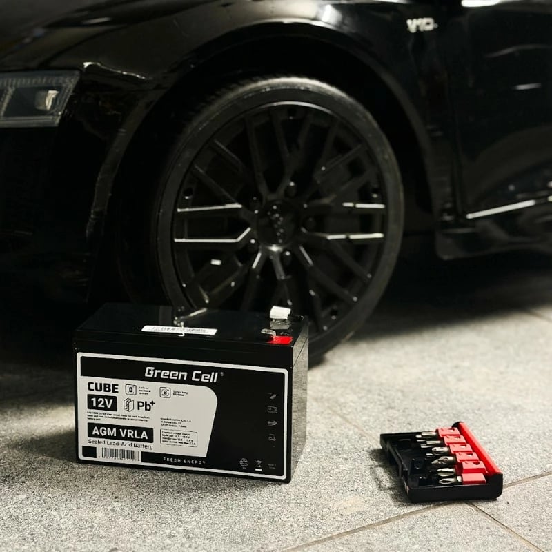 Bateri AGM VRLA, Green Cell, AGM6V4AH-J, 6V 4Ah, IP54, 101x70x47 mm, e zezë