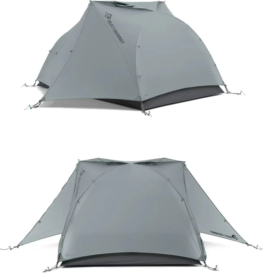 Tendë Sea to Summit Telos TR2 për 2 persona, për bikepacking, Gri