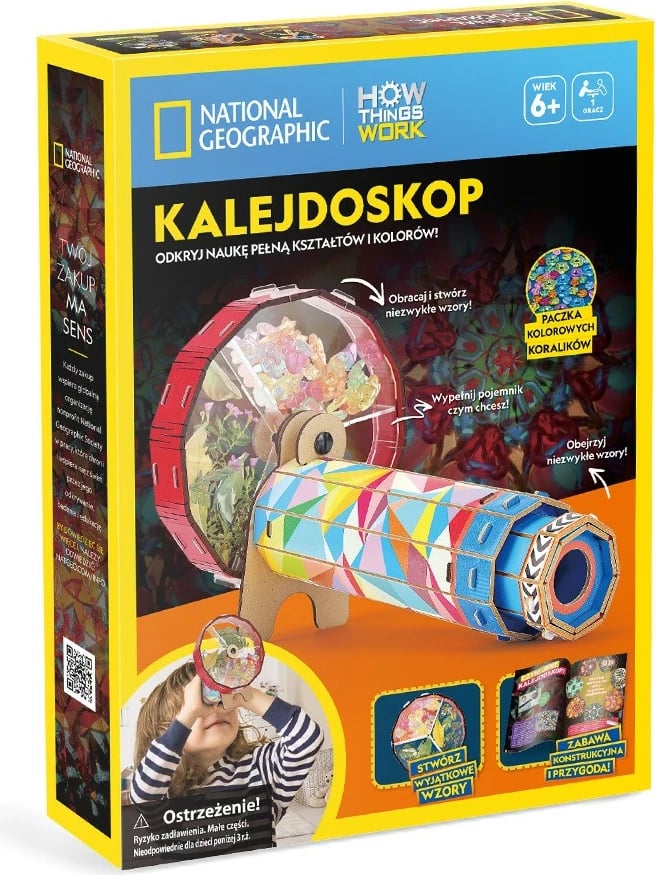 Puzzle 3D Kaleidoskop Cubic Fun National Geographic, për fëmijë, Shkumë