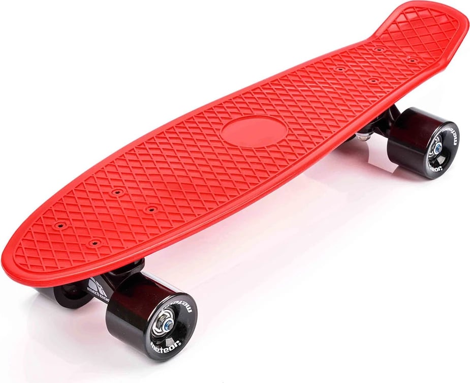 Skateboard Meteor unisex, e kuqe