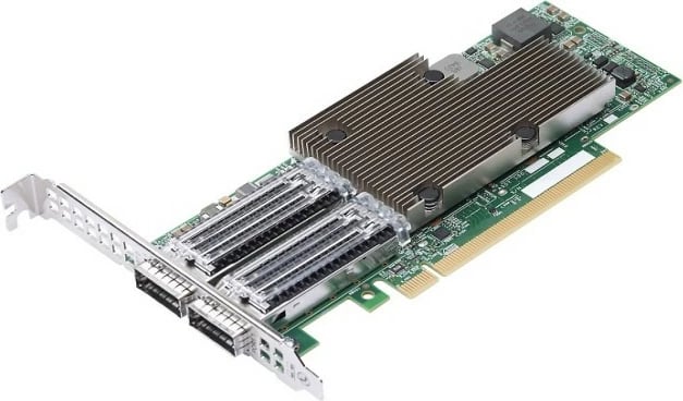 Kartë rrjeti Broadcom NetXtreme E-Series P2100G, PCIe 4.0 x16, 100Gb, QSFP56 x2