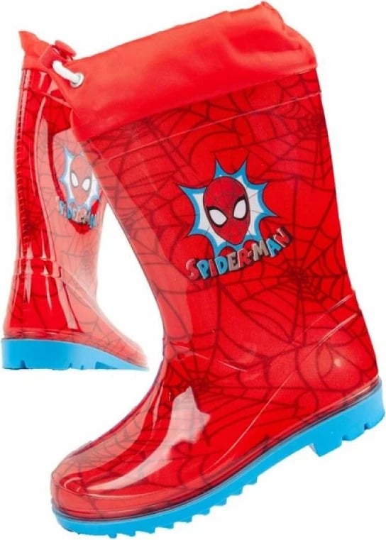 Çizme për fëmijë Cerda Spiderman, të kuqe