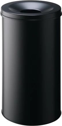 Kosh mbeturinash Durable 3307-01, 60L, çelik, i zi, kapak alumini