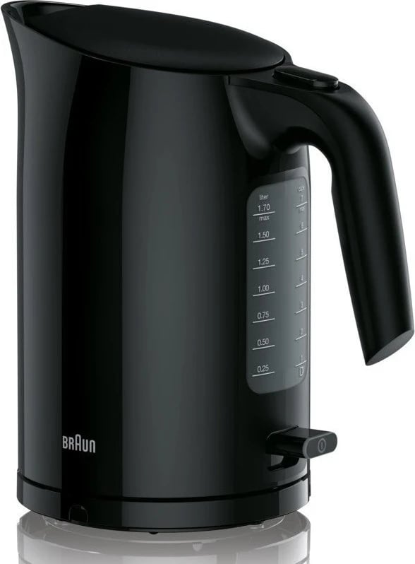 Çajnik elektrik Braun PurEase WK3100BK, 1.7 litra, 2200W, i zi
