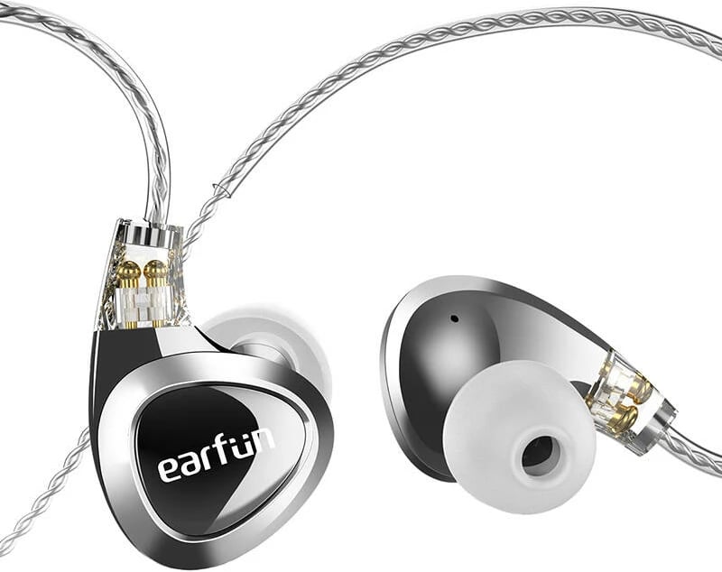 Kufje me tela EarFun EH100, in-ear, argjend