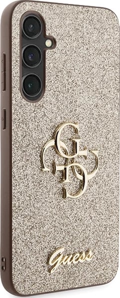 Mbështjellës Guess Glitter Script Big 4G për Samsung Galaxy S23 FE, TPU, Ari