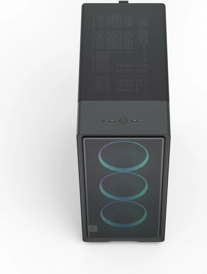 Kasë Fractal Design Epoch Black TG RGB Light Tint, Midi Tower, ATX, RGB, E zezë