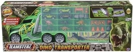 Set lodrash Teamsterz Mega Transporter Dinosaur me aksesorë