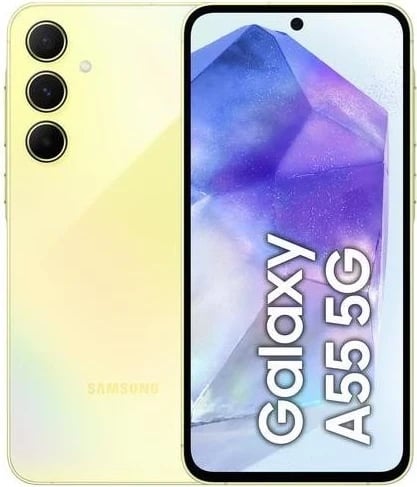 Celular Samsung Galaxy A55, 6.6", 8+128GB, DS, 5G, i verdhë