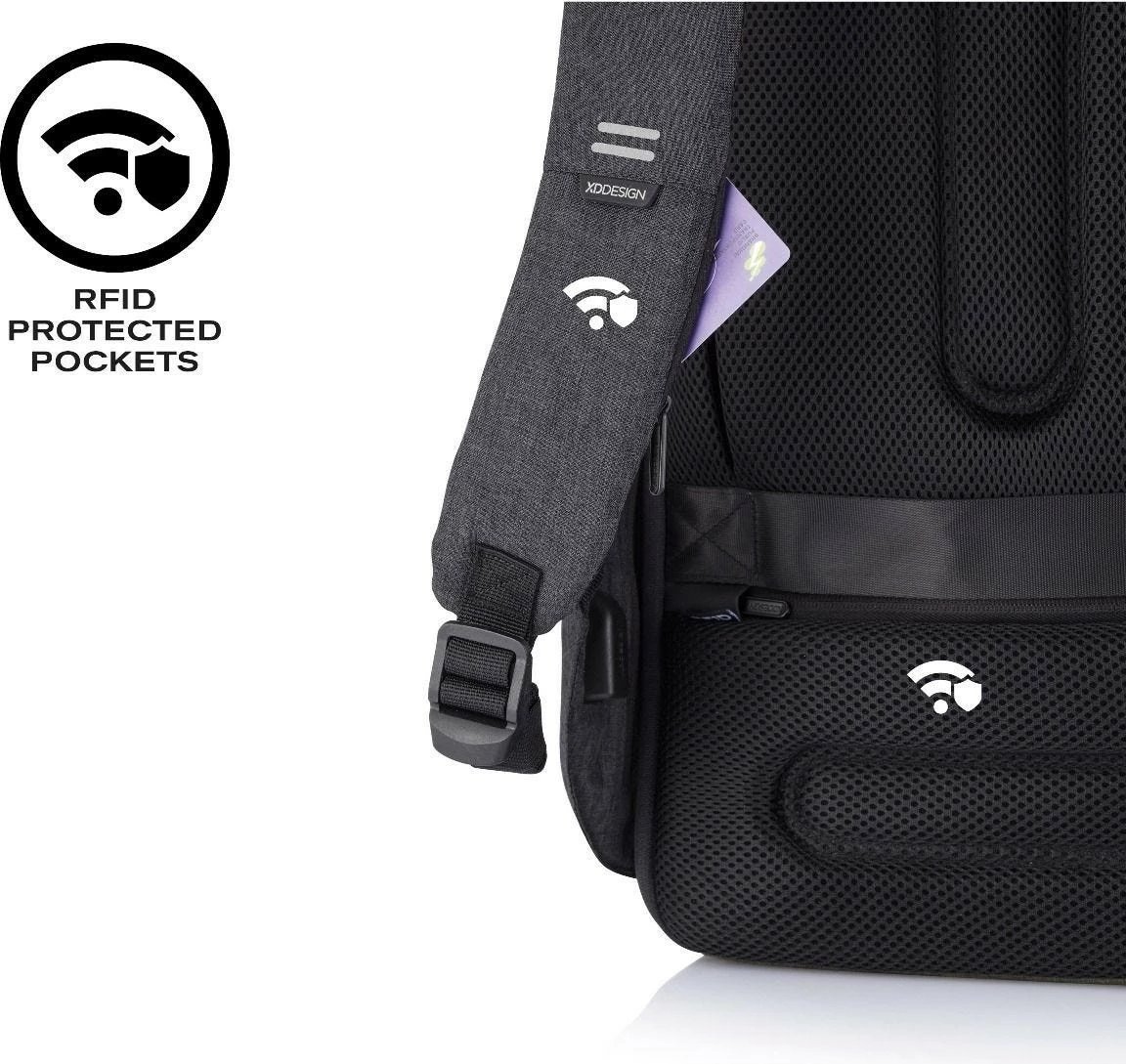 Çantë shpine anti-vjedhje XD DESIGN BOBBY HERO REGULAR, 16L, e zezë