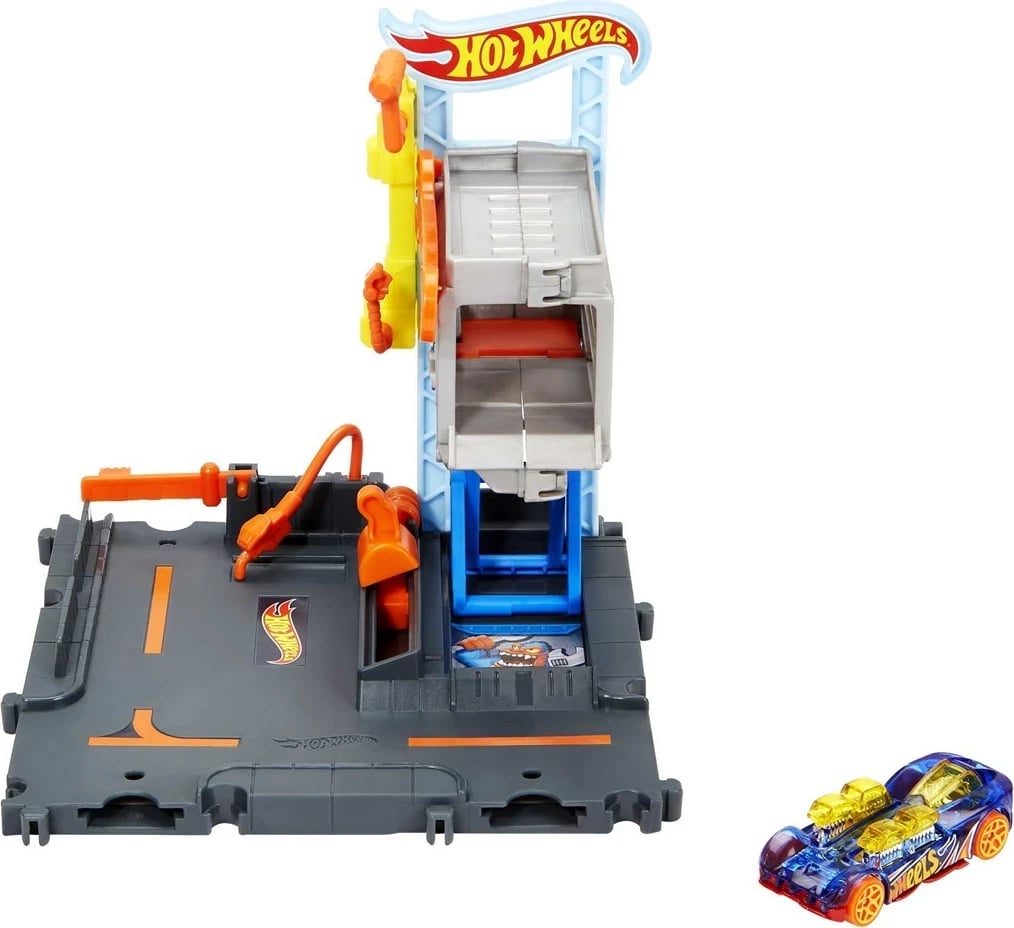 Set lojërash Hot Wheels City Downtown Tune Up Shop, MATTEL, Multi