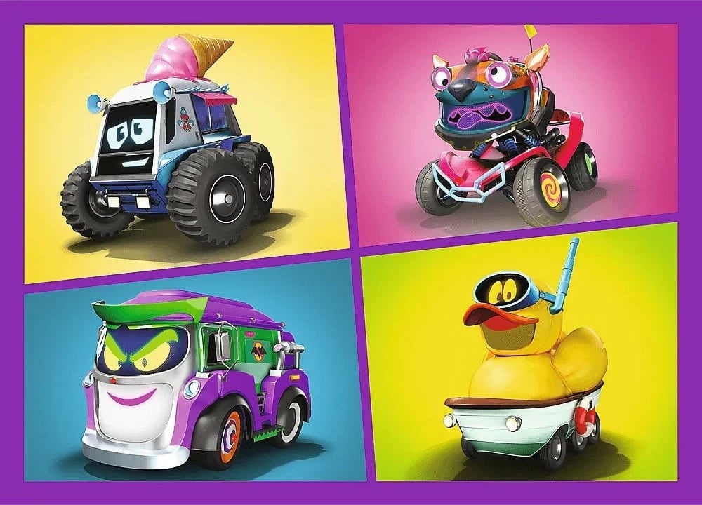 Puzzle Batwheels Trefl 4n1, 207 pjesë, për fëmijë