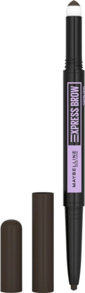Laps për vetulla Maybelline Express Brow Satin Duo për femra 05 Black Brown 0.71g