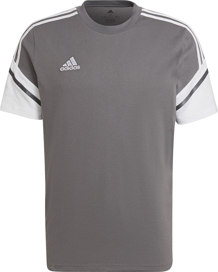 Maicë për meshkuj adidas, gri-bardhë
