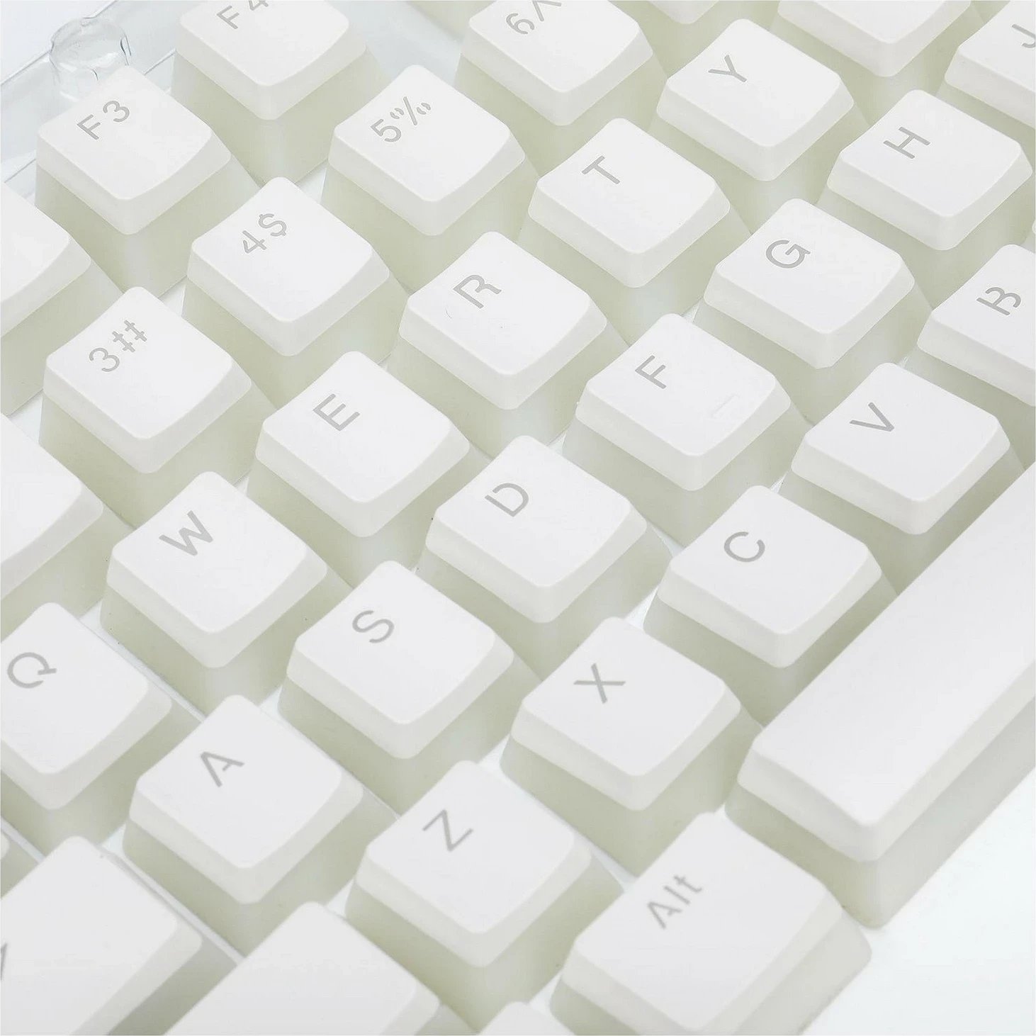 Keycaps Redragon A130 PBT Doubleshot, 104 copë, bardhë