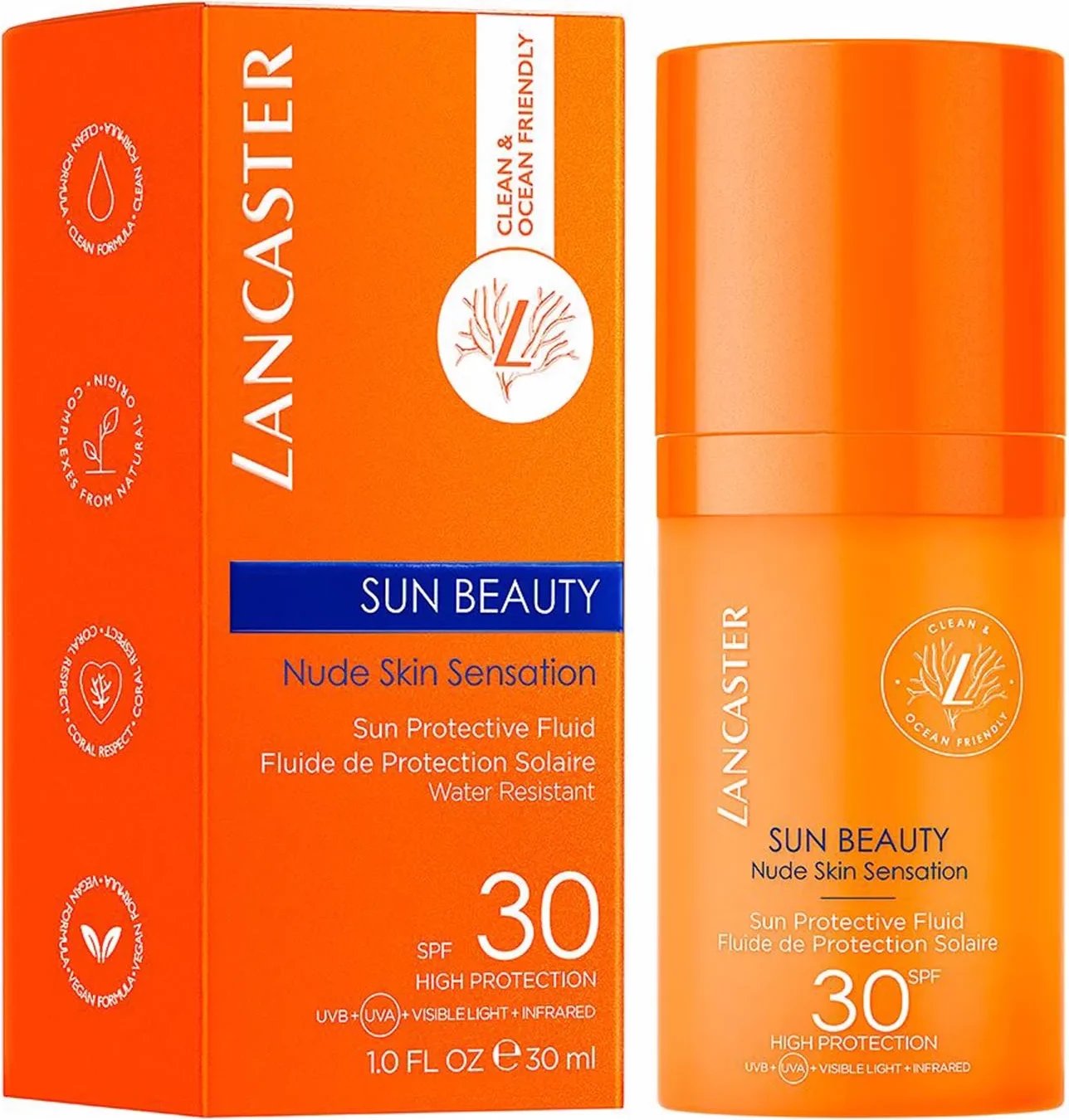 Fluido për fytyrë për mbrojtje nga dielli Lancaster Sun Beauty SPF30, 30ml