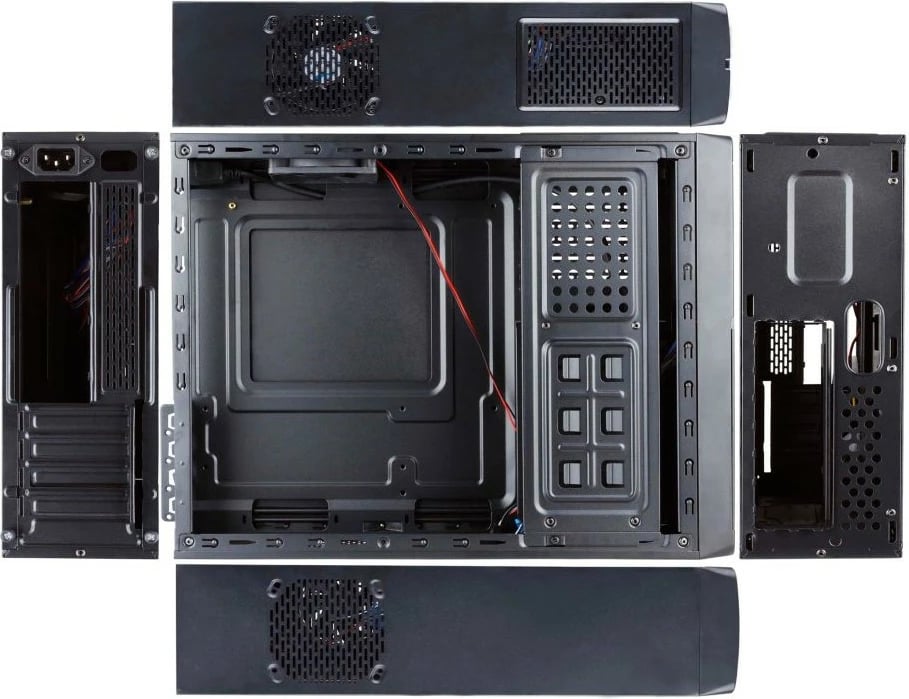 Kasë Chieftec UE-02B mini tower, micro ATX, 250W, e zezë