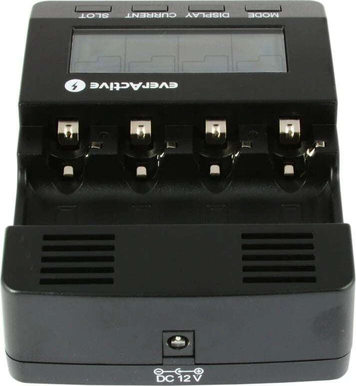 Karikues baterish everActive NC-3000, për AA/AAA/C/D, i zi