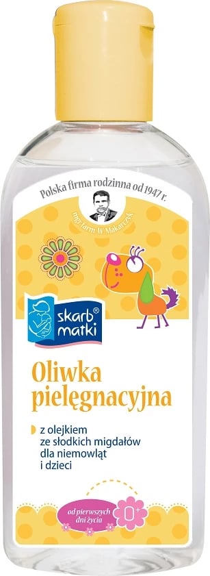 Vaj për trup për fëmijë me vaj ulliri dhe bajame të ëmbël Skarb Matki, 200ml