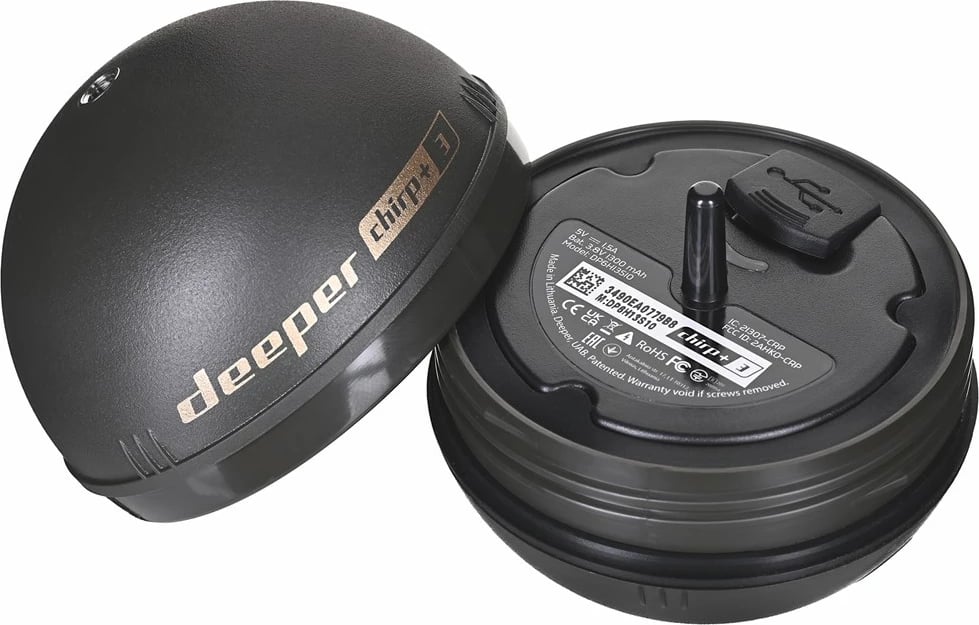 Sonar për peshkim Deeper CHIRP+ 3, 100 m, i zi