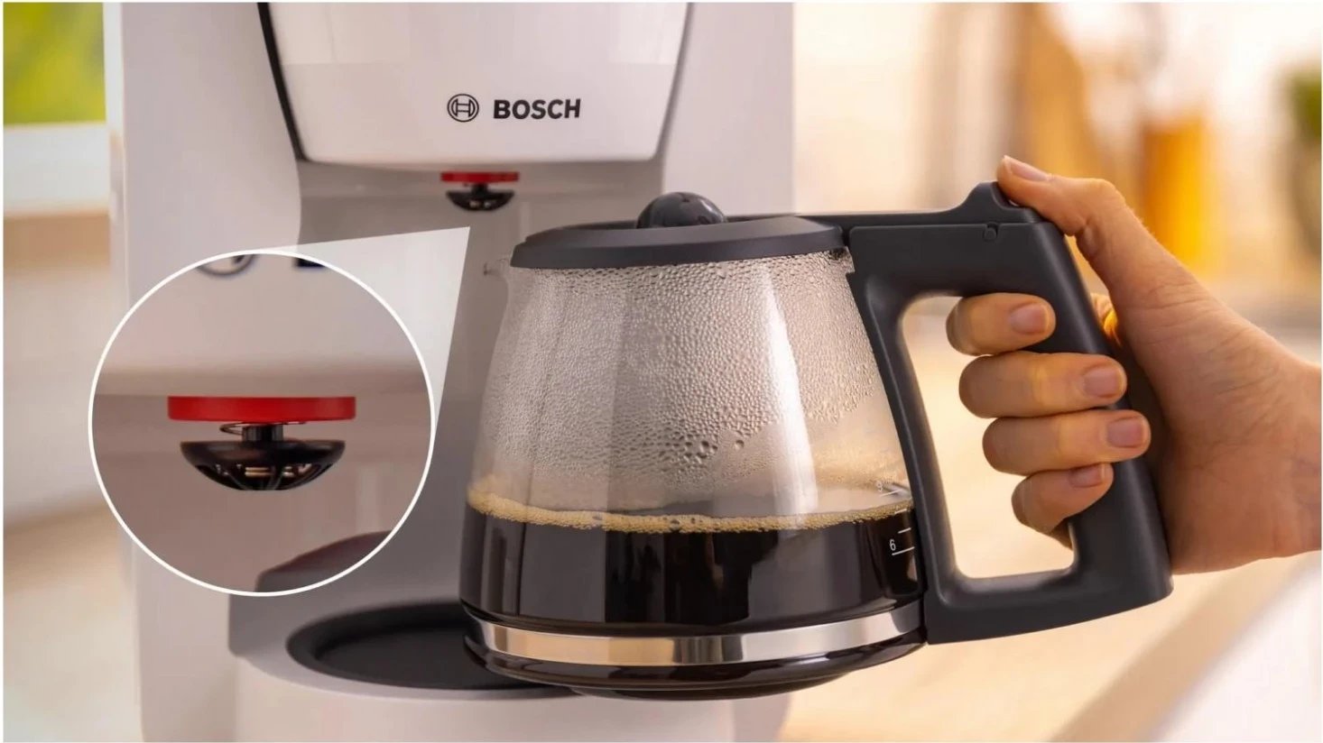 Aparat kafeje Bosch TKA3M13, 1000W, 15 filxhanë, i bardhë